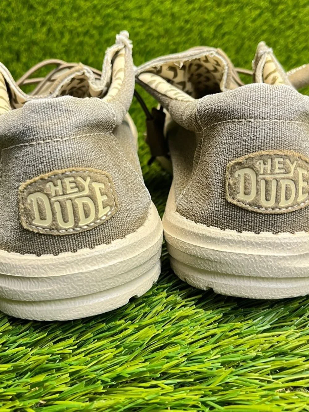 Hey Dude Wally Stretch Mens Size 10 Tobacco Beige Casual Walking Slip On Shoes_6